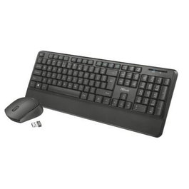 Trust THOZA Teclado y Ratón Inalámbricos con 13 Teclas Multimedia